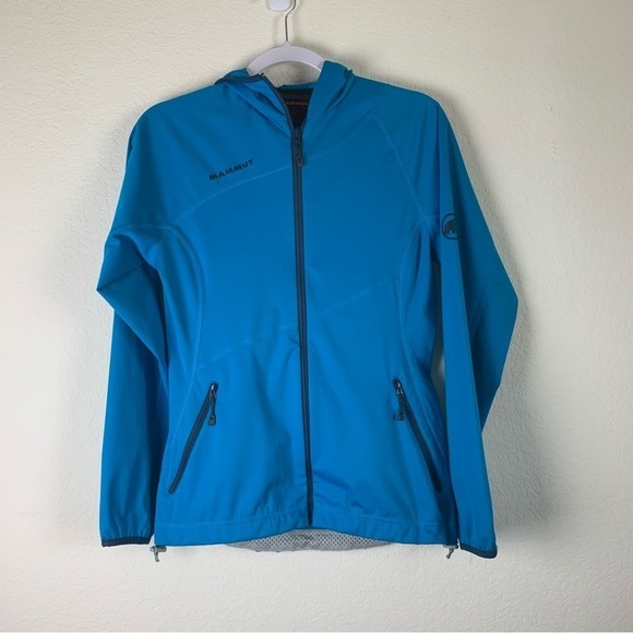 Mammut Womens blue Lemah full zip hooded jacket XS - Picture 1 of 10